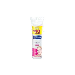 Kosmetinė vata- diskeliai veidui valyti "Septona" 80 + 40 vnt